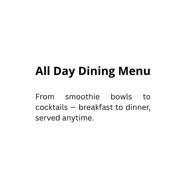 all day dining