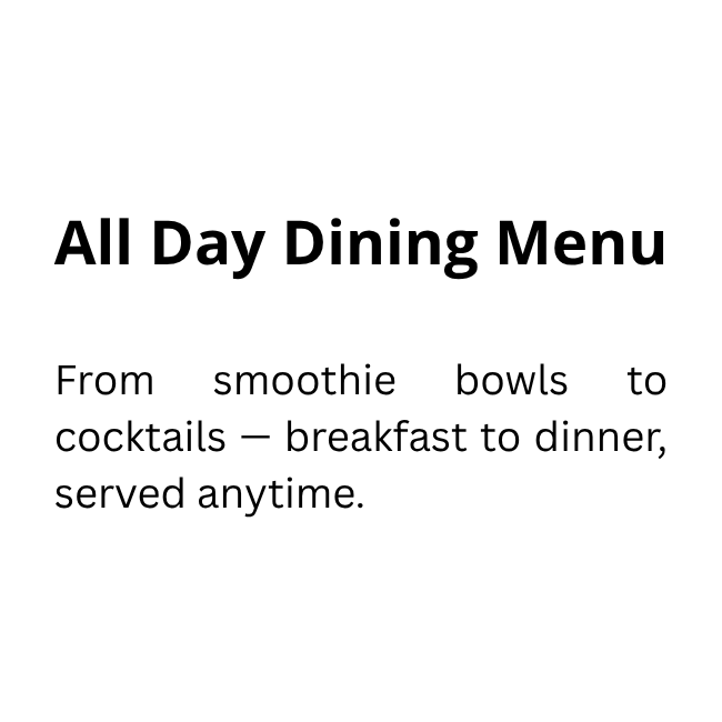 all day dining
