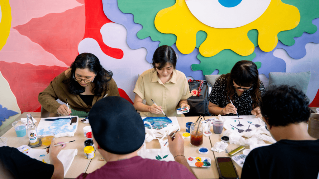 Bali local art collaboration