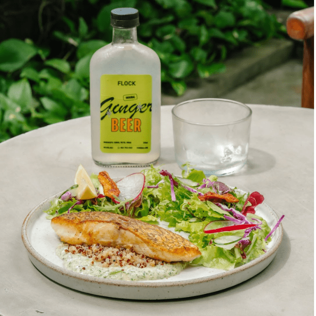 a plate of healthy food in ubud
