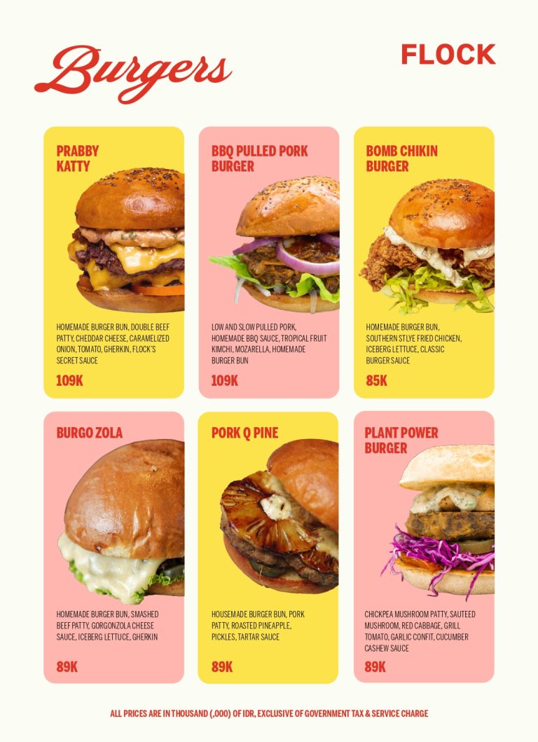 Burger menu Flock