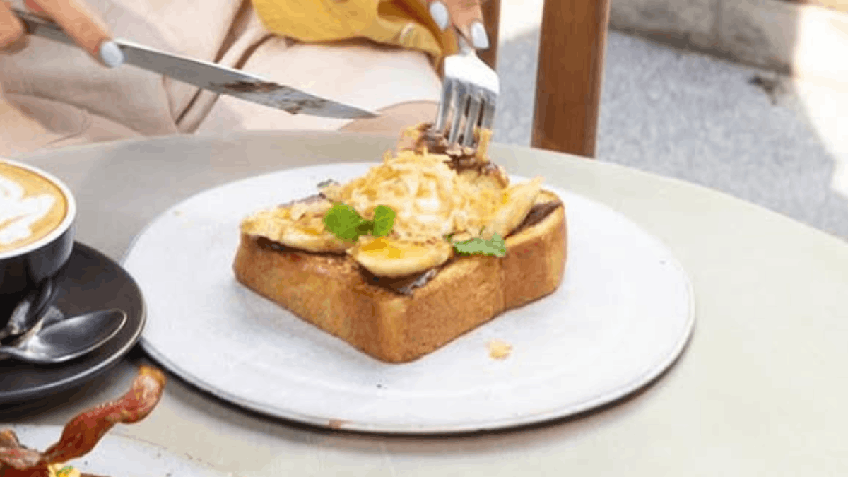 french toast menu on a table